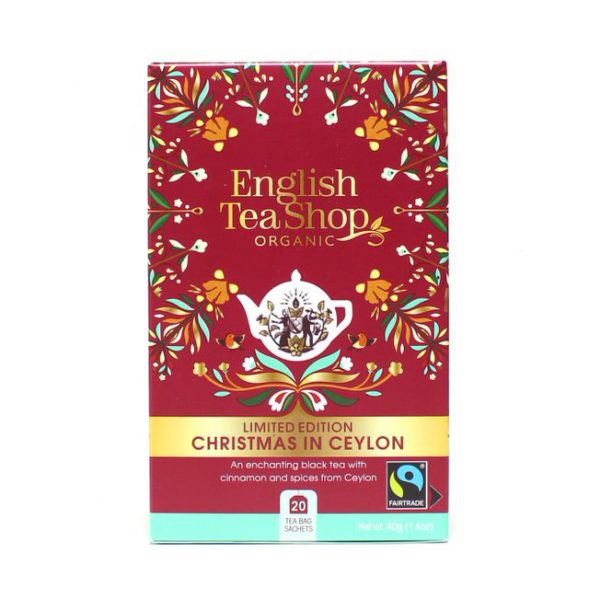 Christmas in Ceylon-tee, 40 g, luomu, English Tea Shop