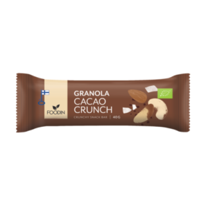 Granolapatukka Cacao Crunch, Foodin, 40 g, luomu