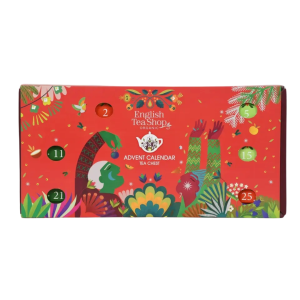 Teejoulukalenteri Lipas, punainen, 50 g, luomu, English Tea Shop