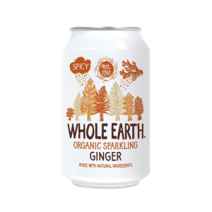 Inkiväärilimonadi, 330 ml, luomu, Whole Earth