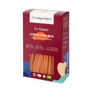 Punainen linssitagliolini, 250 g, luomu, Magnatera