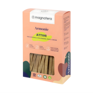 Tagliatelle täysjyväriisistä, inkivääri & sitruuna, Magnatera