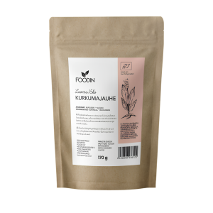 Kurkumajauhe,170 g, luomu, Foodin