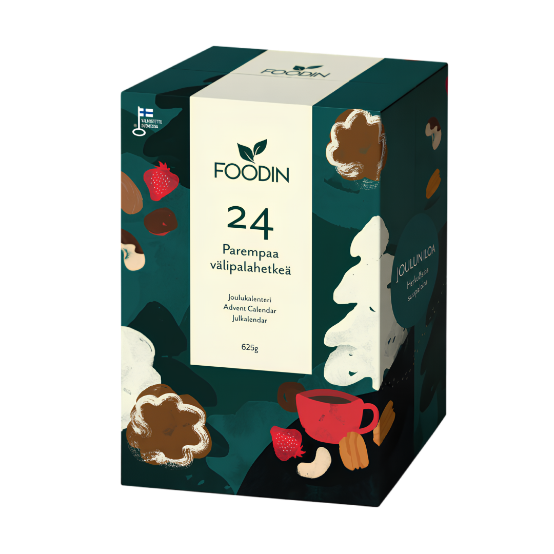 24 Parempaa Välipalahetkeä -Joulukalenteri, 625 g, Foodin